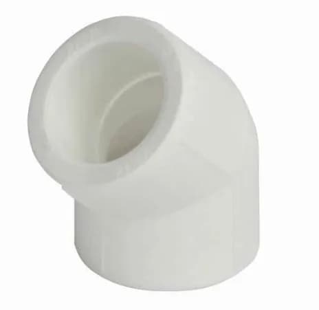 Угольник (отвод) PP-R Дн32х45гр, белый,полипропилен,под сварку,серия PRO VALFEX 10107032-PRO