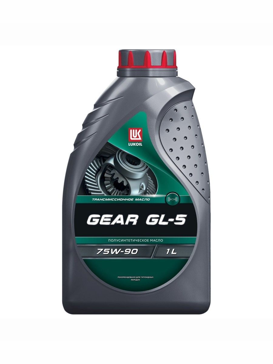 Масло трансмиссионное ЛУКОЙЛ GEAR GL-5, полусинтетическое, 75W-90, 1л