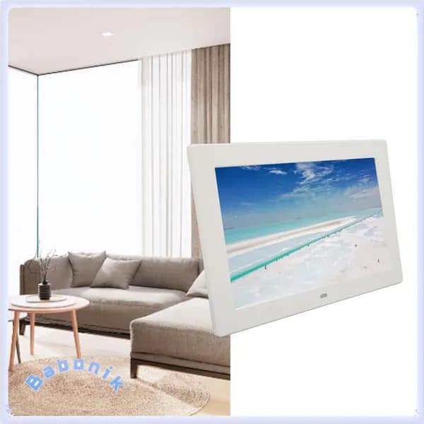10 Inch Digital Photo Frame, Удобный обмен контентом и простая установка, для ежедневного использования дома Белый европейский стандарт