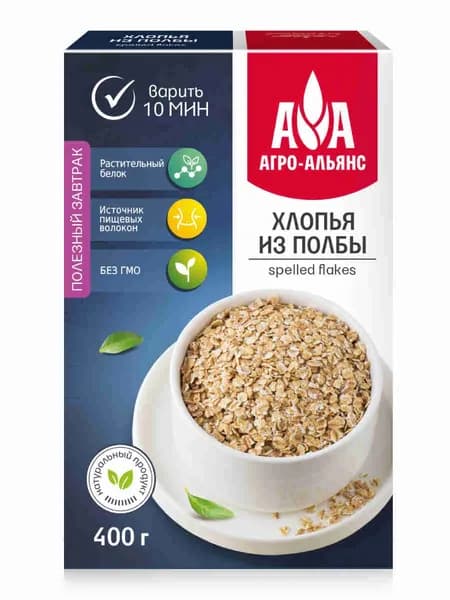 Хлопья из полбы Агро-Альянс 400 г