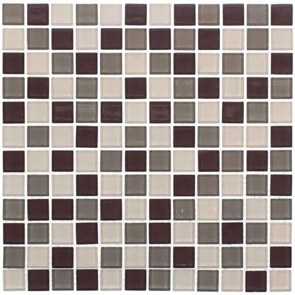KREAFORTA мозаика стеклянная 300x300x4мм бежевый микс