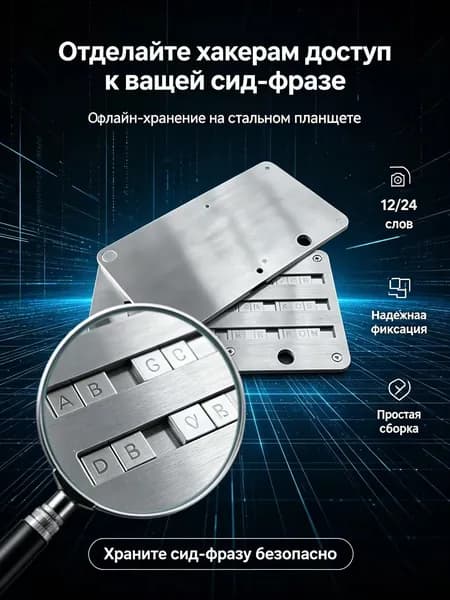 Устройство хранения мнемонических-seed фраз Tablet