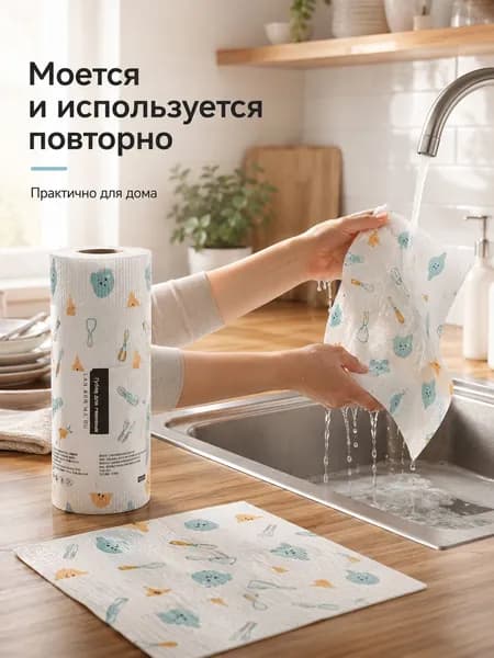 Полотенце кухонное, Льняная фактура, 20x20