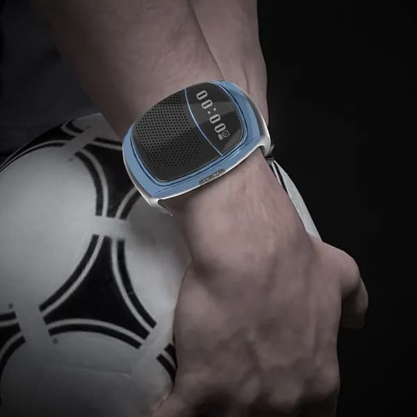 Беспроводная Bluetooth-колонка для велосипеда на запястье с дисплеем и функцией управления съёмкой