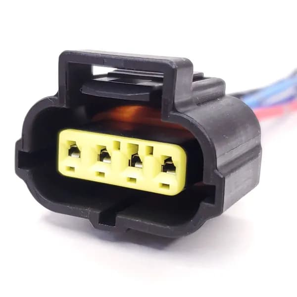 Разъем датчика дроссельной заслонки Toyota, LEXUS, Chrysler, Dodge, JEEP, Mazda и др., (4 pin) 4 контакта, с проводами