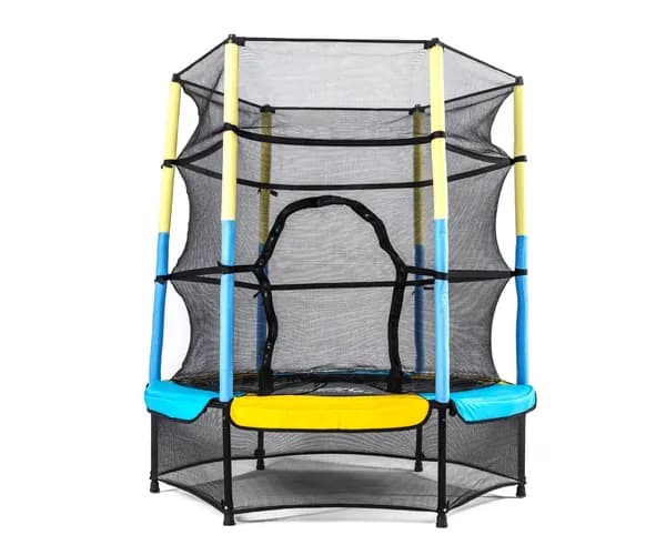 Батут DFC JUMP KIDS 55" желтый/синий с сеткой 55INCH-JD-YB