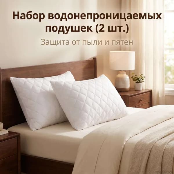 Подушка , силикированное волокно, водонепроницаемое