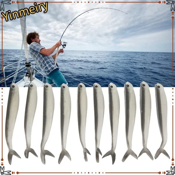 Soft Fishing Baits, высококачественные и естественные двойные цветные приманки, для рыбалки в пресной воде