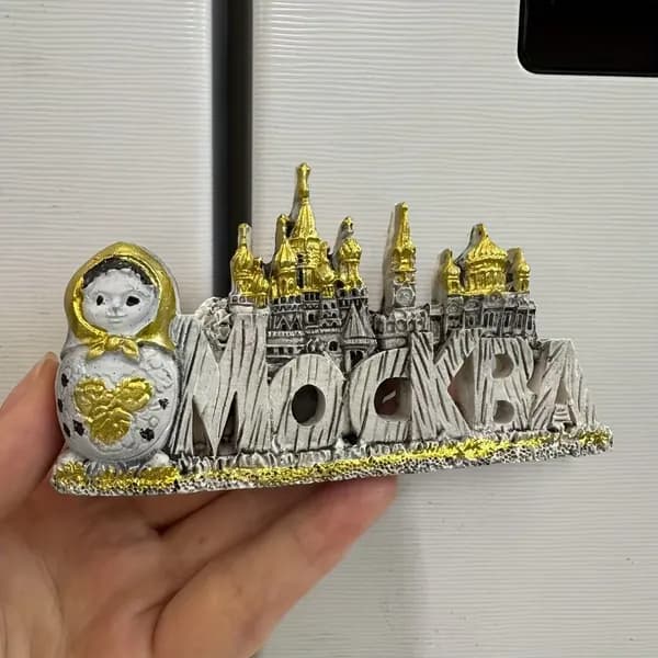 Ручная поделка 3D-надписи на холодильник, города мира: Канада, Дубай, Россия, Австралия. Подарок путешественнику, декор
