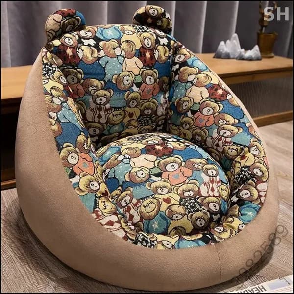 Прямой диван 55х50х50 см,коричневый