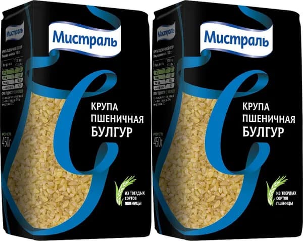 Булгур Мистраль, комплект: 2 упаковки по 500 г