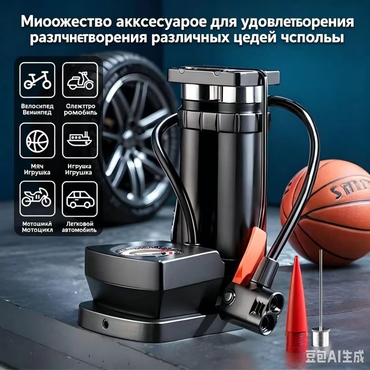 Насос автомобильный, 79 Вт, 80 л/мин