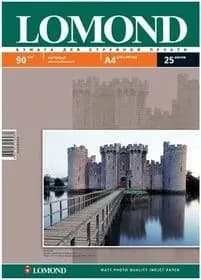 Фотобумага Односторонняя Матовая, 90г/м2, A4 (21X29,7см)/25л. для струйной печати.LOMOND
