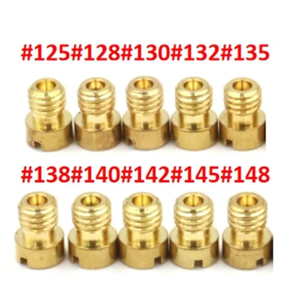 10 Шт. Основных Форсунок Для Карбюратора Скутера PE24/26/27/30 Halma CG-125 Nib, Главный Жиклер