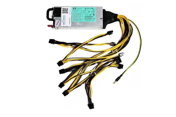 Серверный блок питания Fujitsu 1200 ватт (18 коннекторов 6+2 pin)