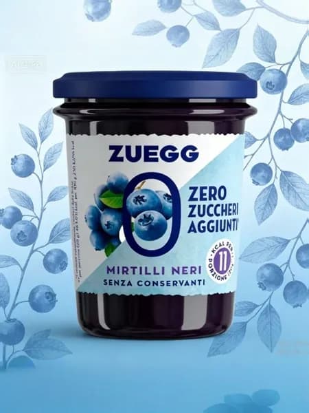 Джем Zuegg Черничное варенье без сахара, 220 г