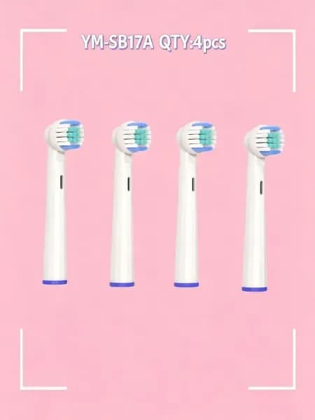 4 шт.Сменные насадки для электрических зубных щеток Oral-B, кроме моделей iO, Sonic и Pulsonic