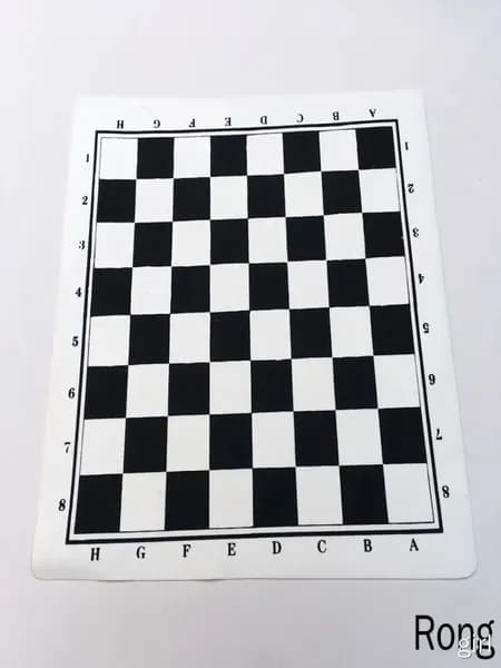 Шахматная доска виниловая без фигур, доска для шахмат 43*43