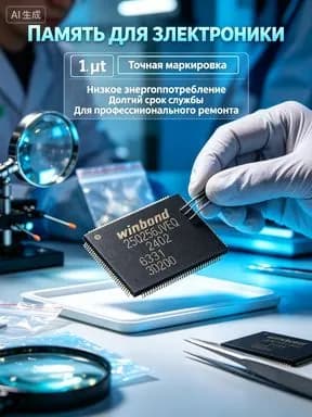 1 шт./Пакет микросхем флэш-памяти WSON-8 с интегральной схемой IC