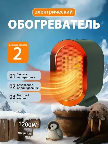 Обогреватель тепловентилятор 1200Вт