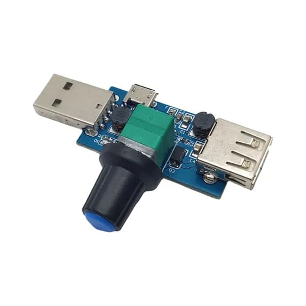 (BBXXMMT))Регулятор Скорости Вращения Вентилятора USB 4-12 В Постоянного Тока, 5 Вт, С Модулем Переключения