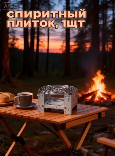 Походная печь туристическая для кемпинга и отдыха на природе, портативная печь для готовки на улице, лёгкая и удобная