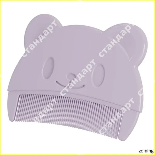 Детская расческа для удаления внутриутробной грязи-purple bear comb