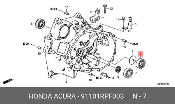 подшипник шариковый ho org (HONDA 91101RPF003)