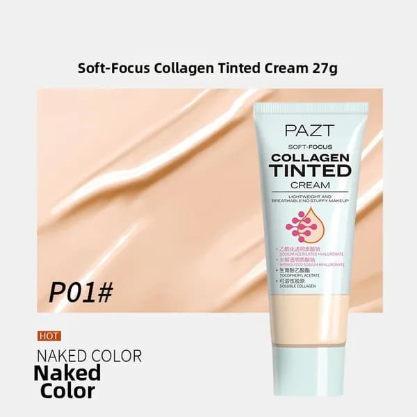 PAZT Collagen Tinted Moisturizer: Увлажняющий крем для грунтовки и тонального крема в одном флаконе!