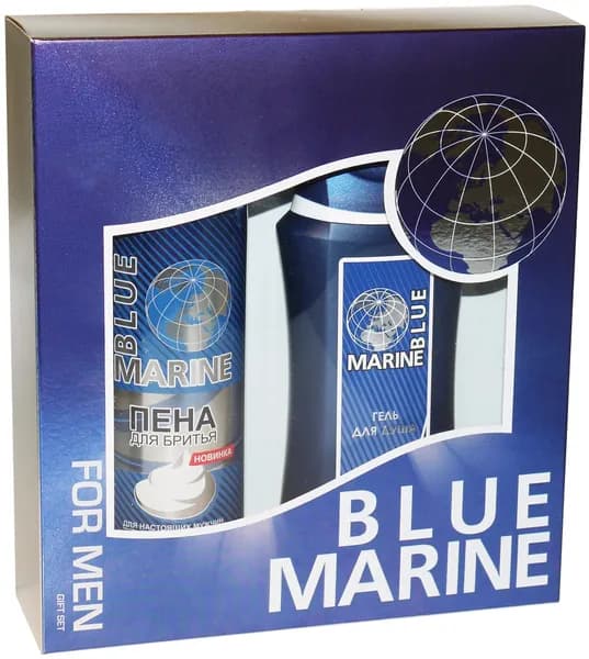 Festiva Набор подарочный, Blue Marine, Гель для душа, 250 мл. + Пена для бритья, 200 мл., для мужчин