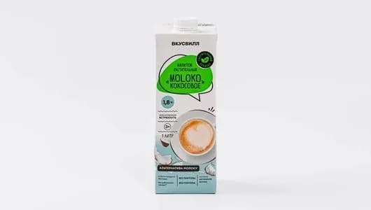 Напиток растительный "Moloko кокосовое", 1л