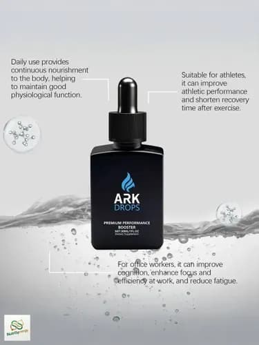 ARK DROPS натуральные энергетические капли, изотоник без сахара, без кофеина, для энергии и концентрации, 30 мл