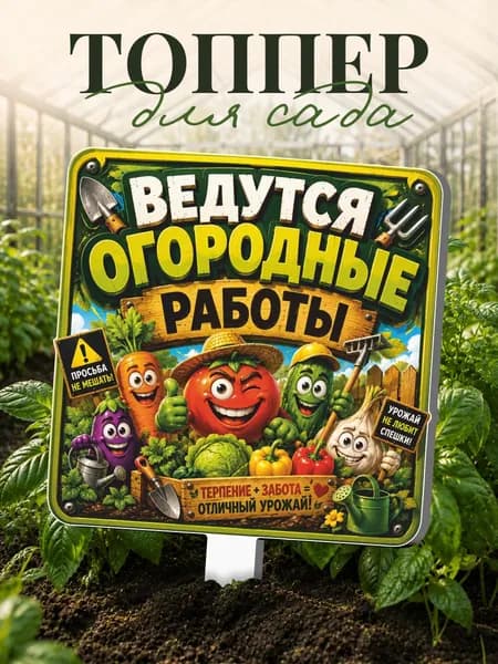 Фигурки для сада Овощи - Растения