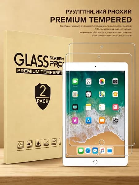 GJX Защитная пленка для экрана iPad 9.7 дюйма 2 шт., закаленное стекло для iPad 9.7 дюйма 6-го / 5-го поколения, iPad Pro 9.7 (2016), iPad Air 2 (2014), iPad Air (2013)