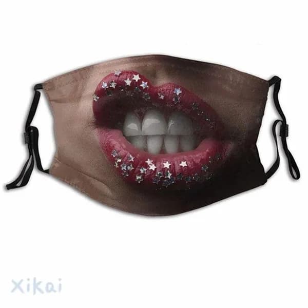 3D реалистичная маска для лица с забавными принтами, многоразовая защитная маска для взрослых, креативный аксессуар для вечеринок и розыгрышей, 1 шт