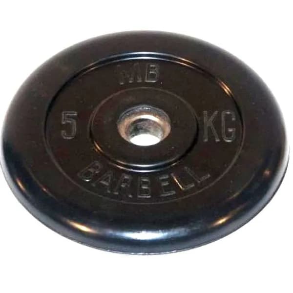 Диск MB Barbell MB-PltB31-5, 31 мм, 5 кг, обрезиненный