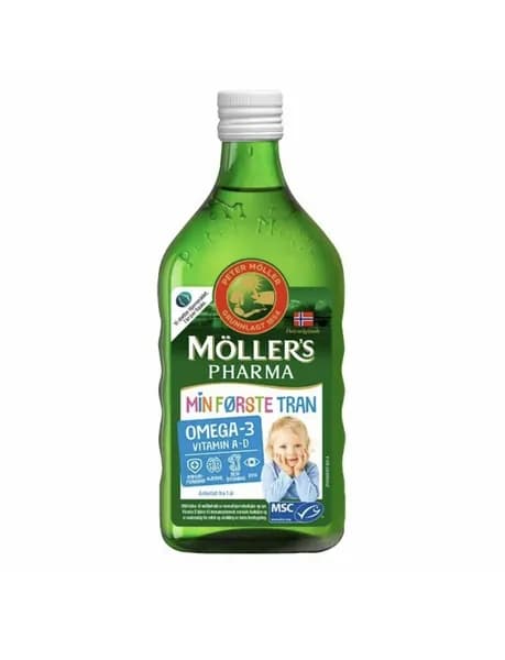 Рыбий жир Омега 3 с натуральным вкусом из Норвегии Mollers Omega-3 250 мл