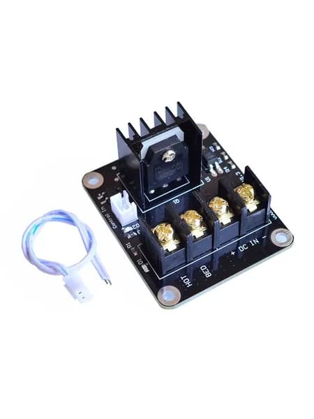 Модуль расширения питания для подогреваемого стола 3D-принтера (на MOSFET, высокая токовая нагрузка, с эффективным охлаждением)