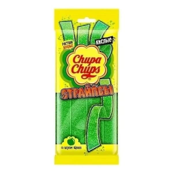 Мармелад CHUPA CHUPS Страйпс со вкусом яблока, 120г
