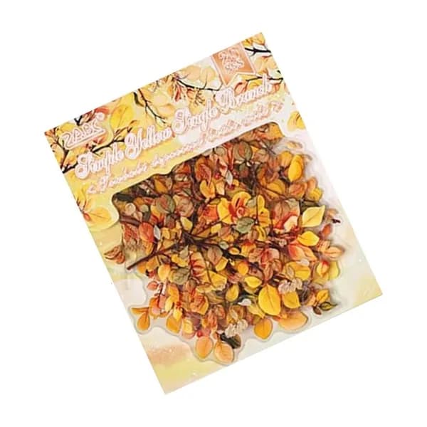 1 упаковка из 20 листов, набор наклеек Muye Creative Sticker handbook -простая желтая одинарная ветка