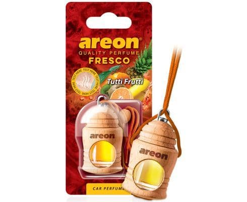 Освежитель (ароматизатор) подвесной жидкий бочонок AREON FRESCO Тутти Фрутти (288)