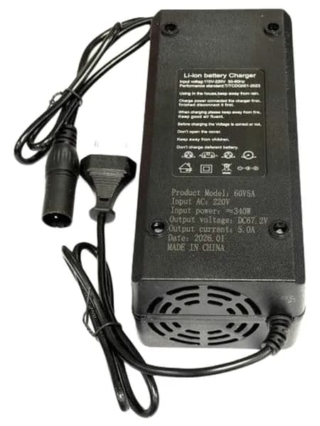 Зарядное устройство 60V (67.2V) 5A разъем XLR (M) (с кулером) для электросамокатов