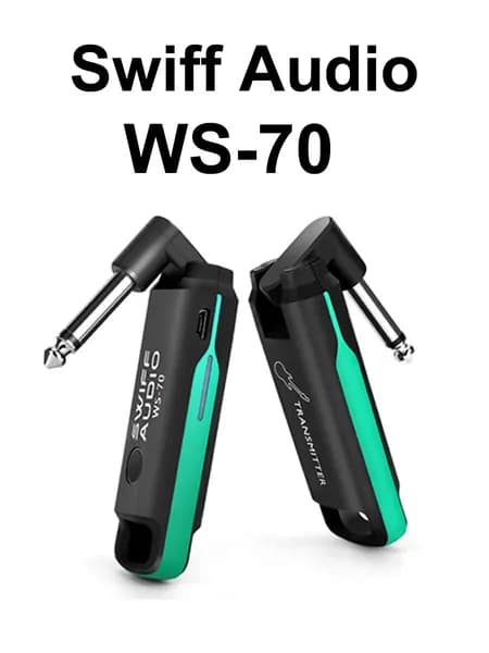 SWIFF Audio WS-70 Беспроводная гитарная система Передатчик и приемник для электрогитары Бас Встроенная перезаряжаемая литиевая батарея