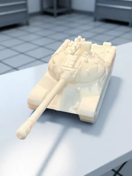 Модель танка ИС-3 (белая)