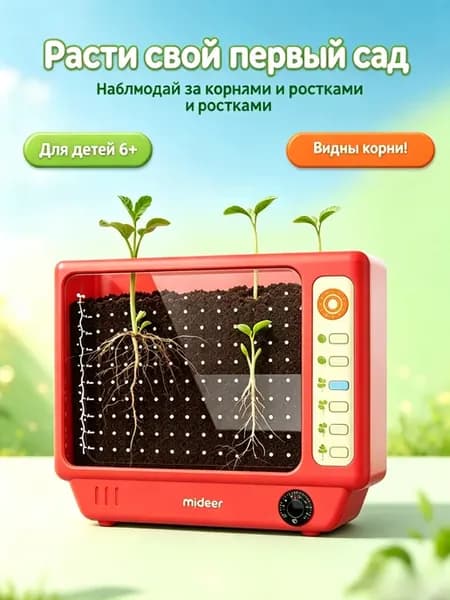 Детский набор для выращивания овощей с окном наблюдения корн