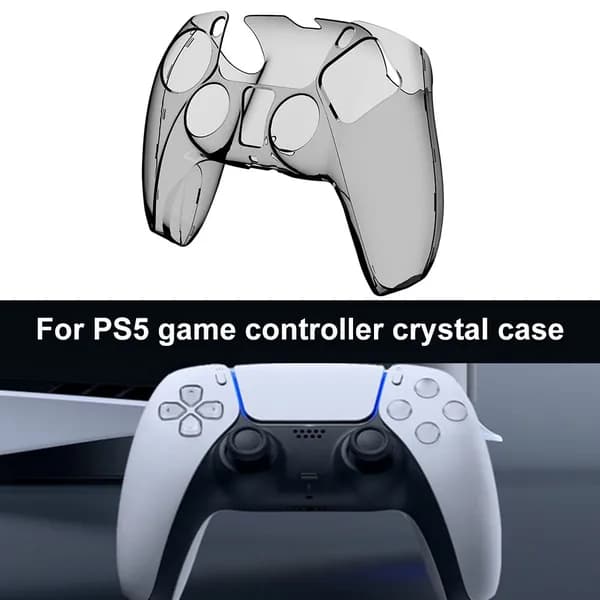 чехол защитный для PS5, прозрачный матовый черный