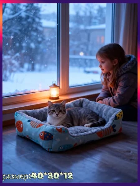 Лежанка для кошек и собак,Подходит для кошек и собак Мягкие и удобные
