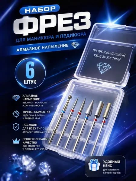 Фрезы для маникюра Алмазные