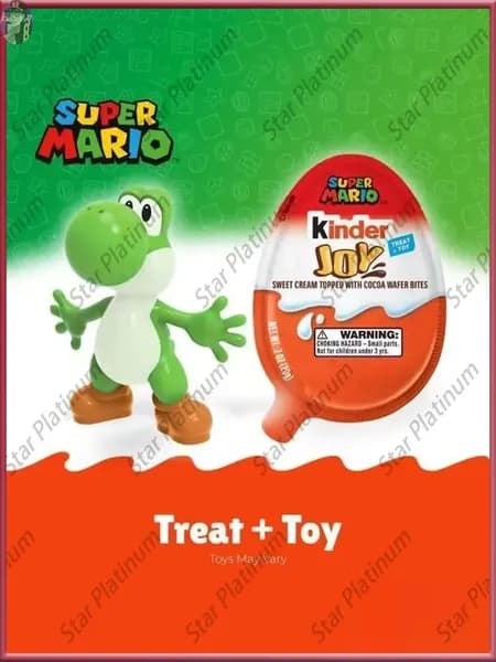 Шоколадное яйцо Joy, Super Mario с игрушкой, 20г х 3шт (Польша)
