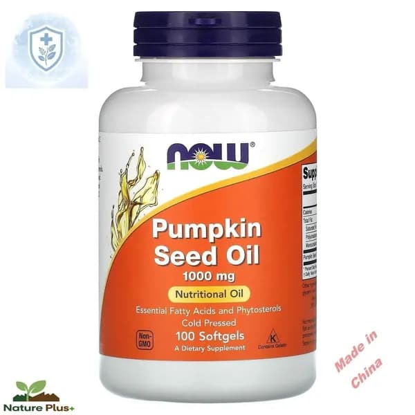 NOW Foods, Pumpkin Seed oil, Масло тыквенных семечек, 1000 мг, 100 мягких капсулЖирные кислоты